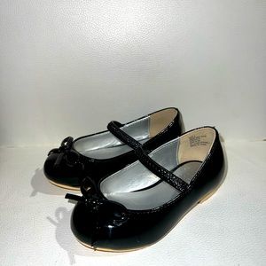 Black Bow Flat Toddler Size 6